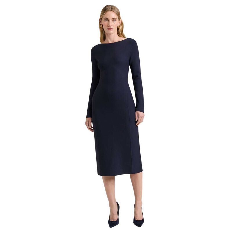 Veronika Maine Ink Milano Long Sleeve Pencil Dress image number 0
